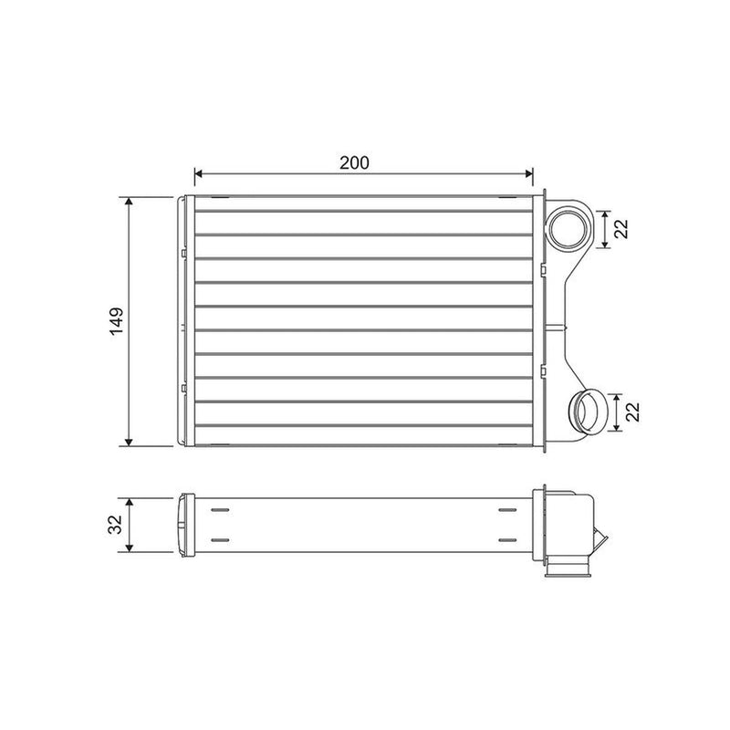 Valeo Heater Matrix Core Heat Exchanger 811569