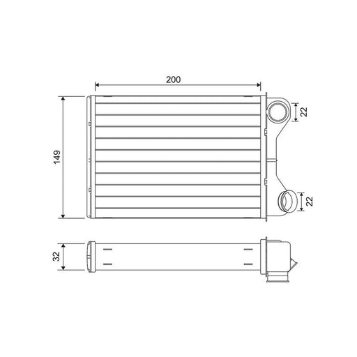 Valeo Heater Matrix Core Heat Exchanger 811569