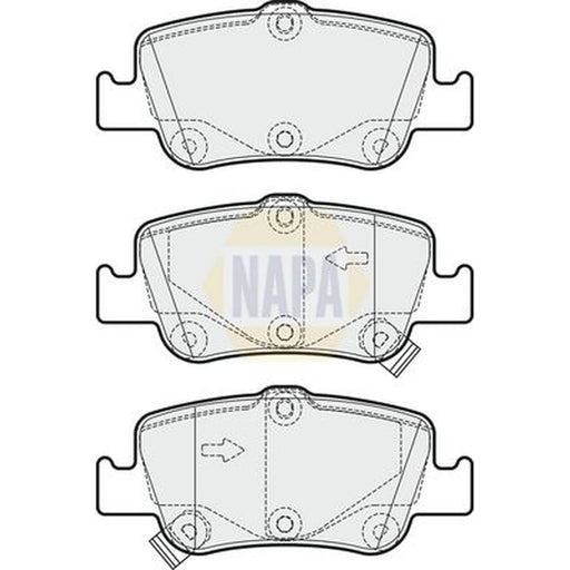 NAPA Rear Brake Pad Set NBP1296