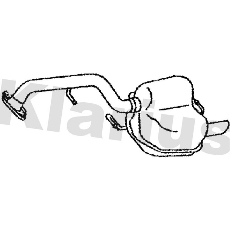 Klarius Box With Tail Pipe Rear MA406B