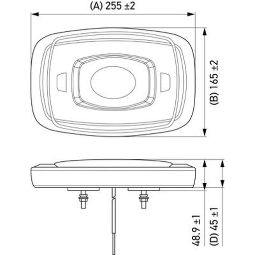 Hella Rotating Beacon Micro Md12/24 2RL mounting 2RL 014 566-021 2RL 014 566-021