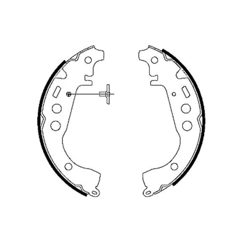 Mintex Brake Shoe Set Axle Kit MFR459