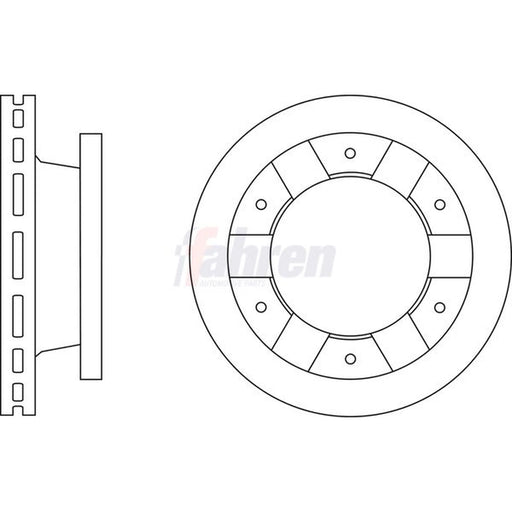 Fahren 2 x Vented Brake Discs