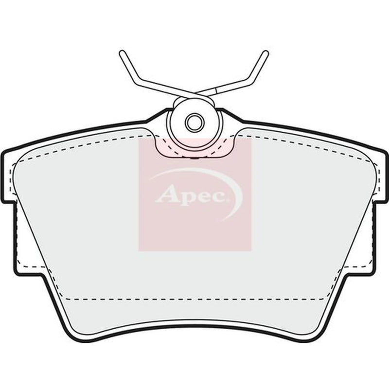 Apec Rear Brake Pad Set PAD1089
