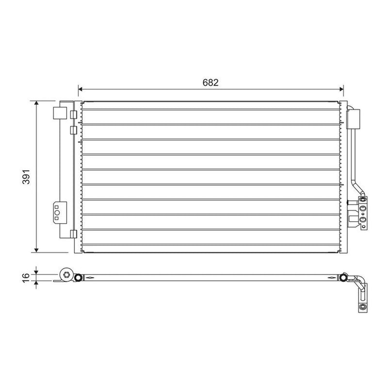 Valeo Air Conditioning Condenser 817842