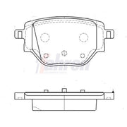 Fahren Rear Brake Pad Set fits Citroën C4 X 2022 on 1.2 1.5
