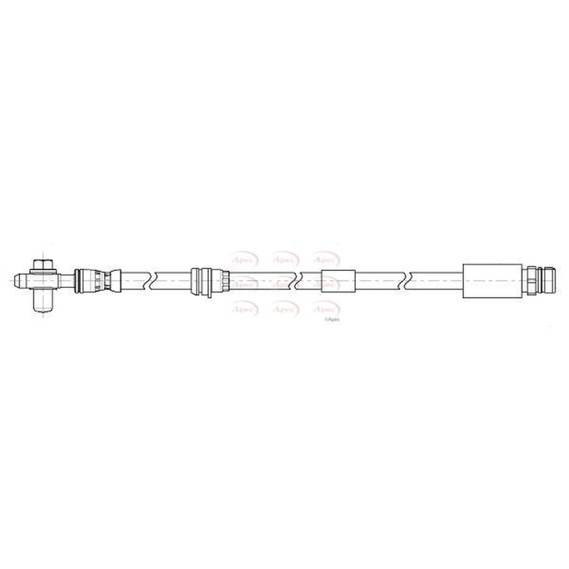 Apec Brake Hydraulic Hose Line Front HOS4455