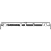 Abtex Brake Hydraulic Hose Line Right ABH1066