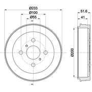 Mintex Brake Drum Assembly Rear MBD325