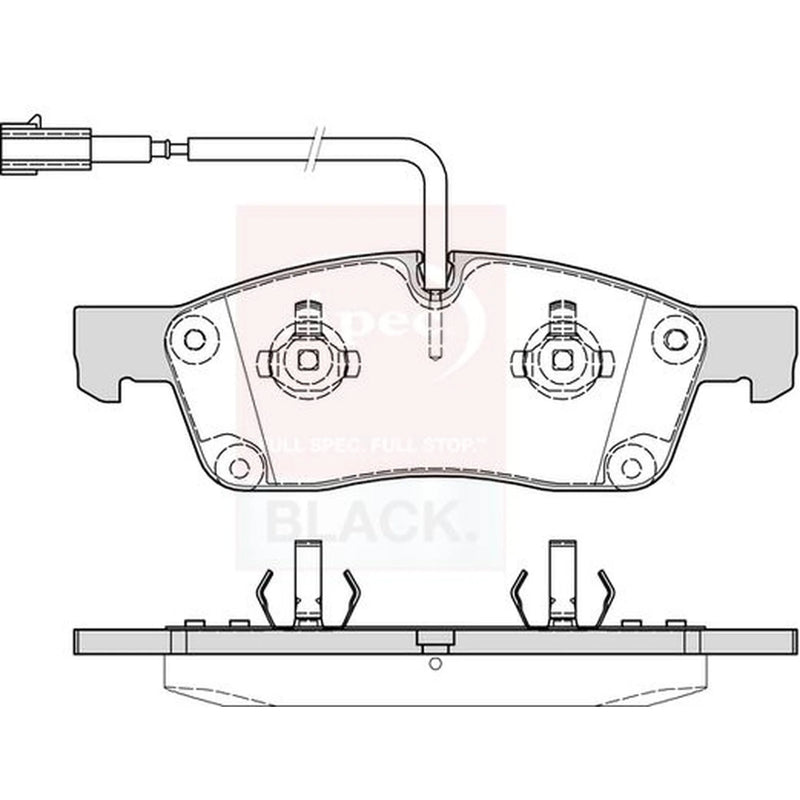 Apec Front Brake Pad Set PAD2227B