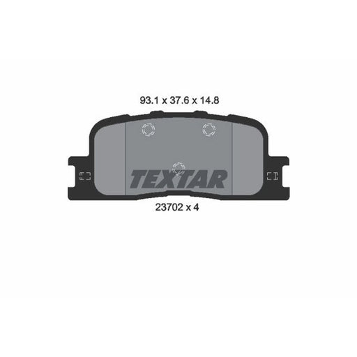 Textar Rear Brake Pad Set 2370205