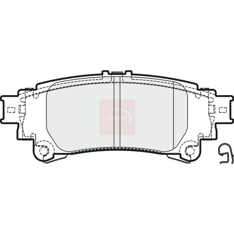 Apec Rear Brake Pad Set PAD2008