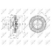 NRF Radiator Fan Clutch 49571
