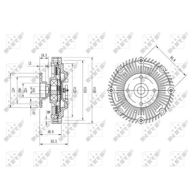 NRF Radiator Fan Clutch 49571