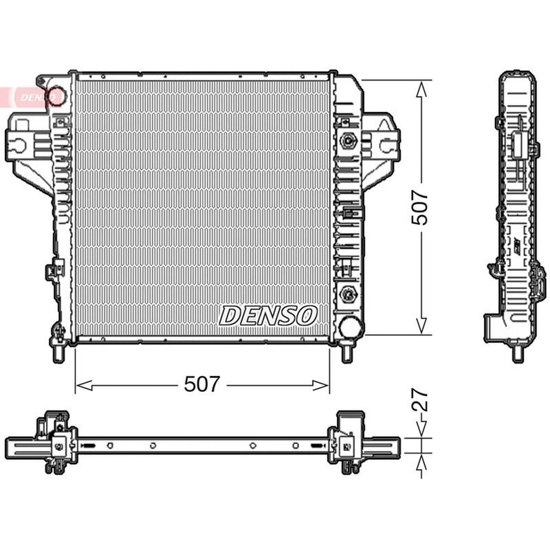 Denso Engine Radiator fits Jeep Cherokee 2001-2008 3.7