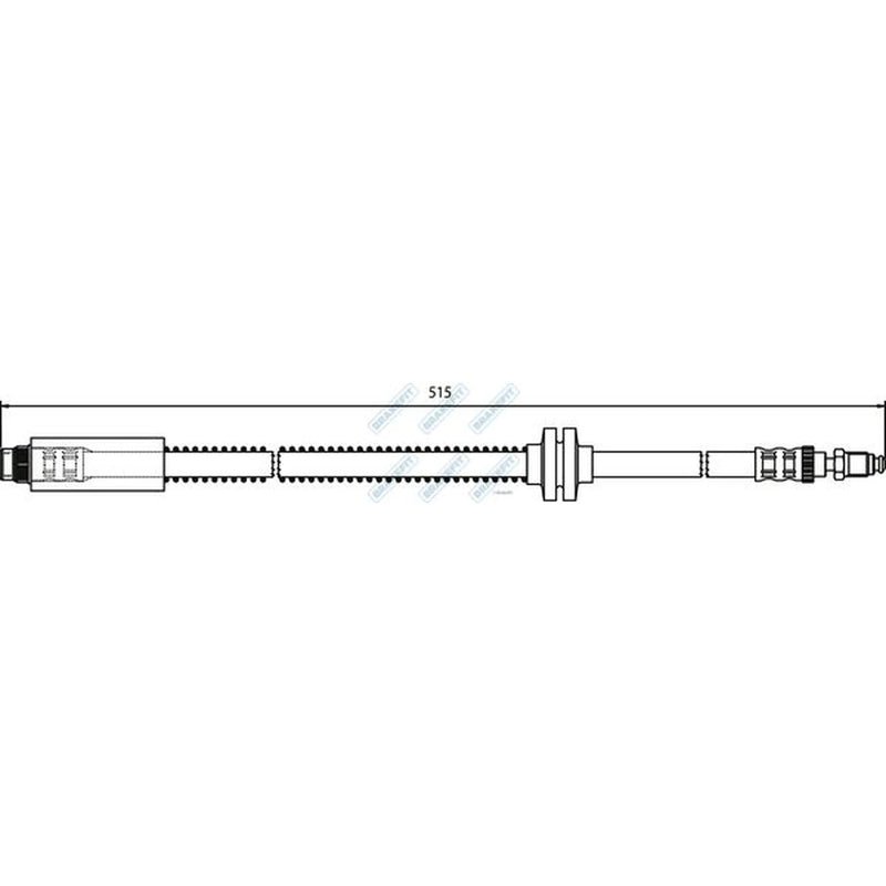 Apec Brake Hydraulic Hose Line Front BHO4046