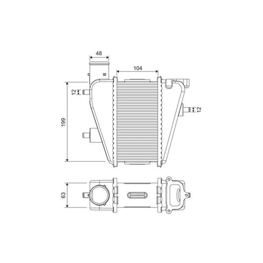 Valeo Intercooler (Charge Air Cooler) 818373