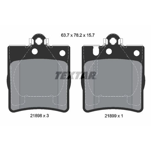 Textar Rear Brake Pad Set 2189801