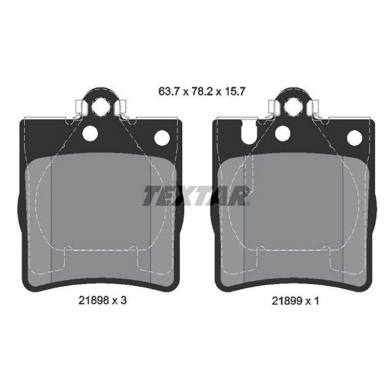 Textar Rear Brake Pad Set 2189803