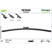 Valeo Passenger Side Wiper Blades 583946