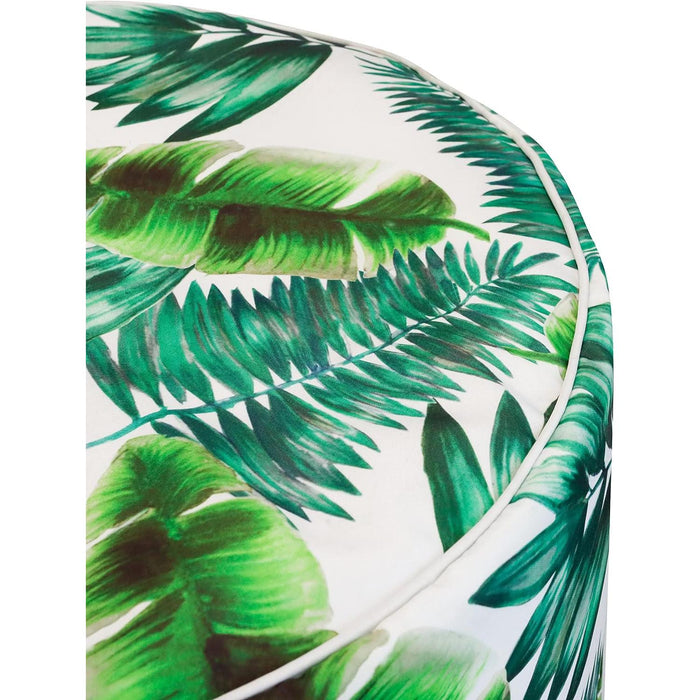 Garden Botanical Green Palm Print Inflatable Ottoman - Gardenwize - Van Life Living