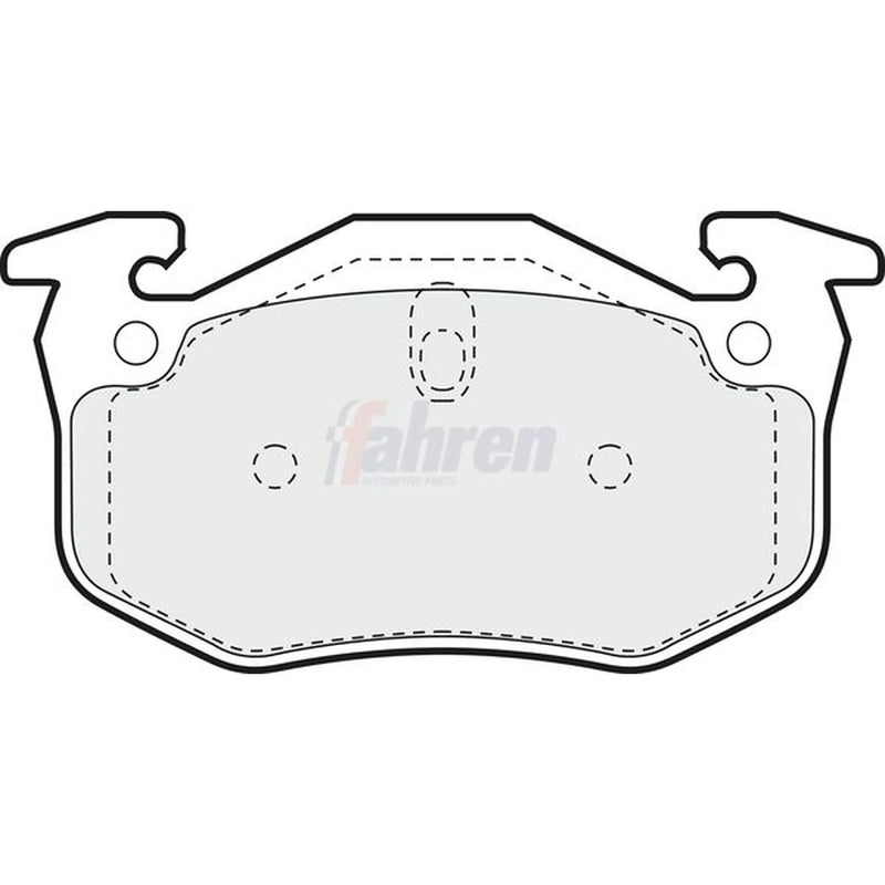 Fahren Rear Brake Pad Set fits Citroën Saxo 1996-2004 1.6
