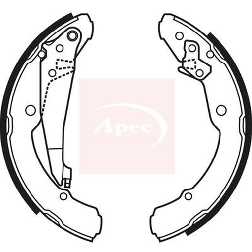 Apec Brake Shoe Set Axle Kit SHU585