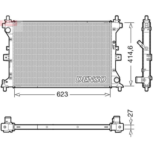 Denso Engine Radiator DRM47039