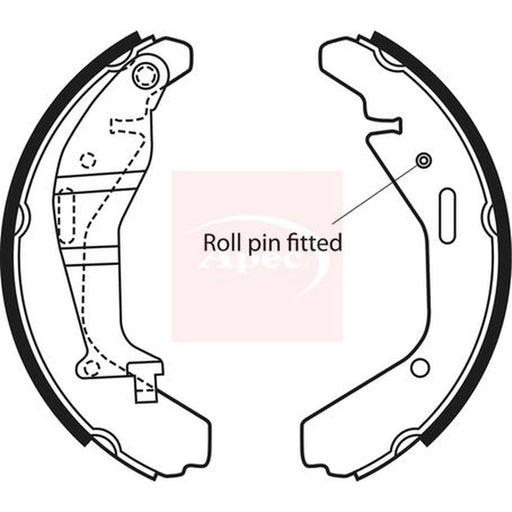 Apec Brake Shoe Set Axle Kit SHU694