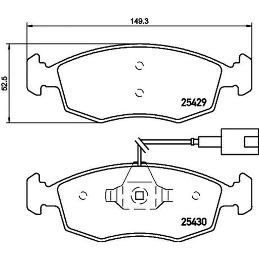 DON Front Brake Pad Set PCP1288