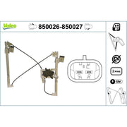 Valeo Electric Window Regulator Lifter Right Front 850027