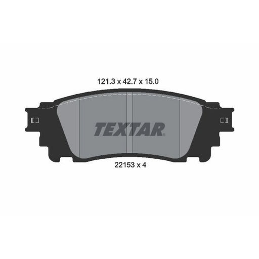 Textar Rear Brake Pad Set 2215301
