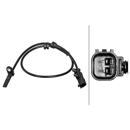 Hella ABS Wheel Speed Sensor Rear 6PU 358 217-181