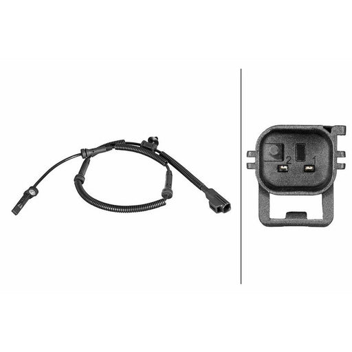 Hella ABS Wheel Speed Sensor Rear 6PU 358 216-431