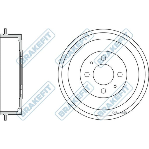 Apec Brake Drum Assembly Rear BDR9046