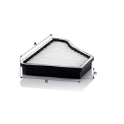 MANN-FILTER Cabin Air Filter (Pollen Filter) Eng.compart. passeng. side, below CU 4007/1