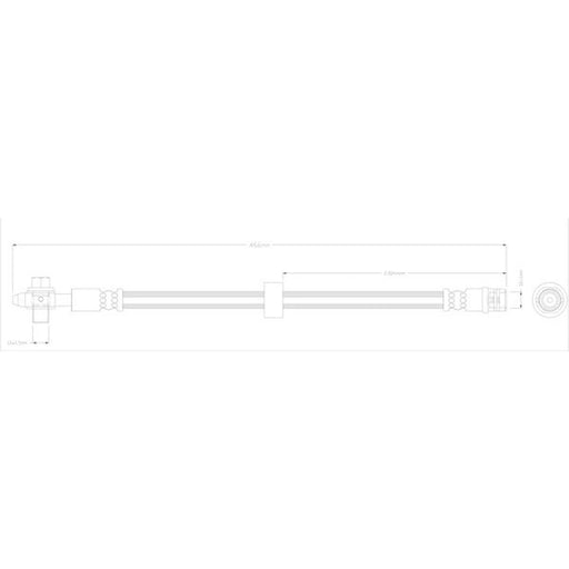 Abtex Brake Hydraulic Hose Line Right ABH1021