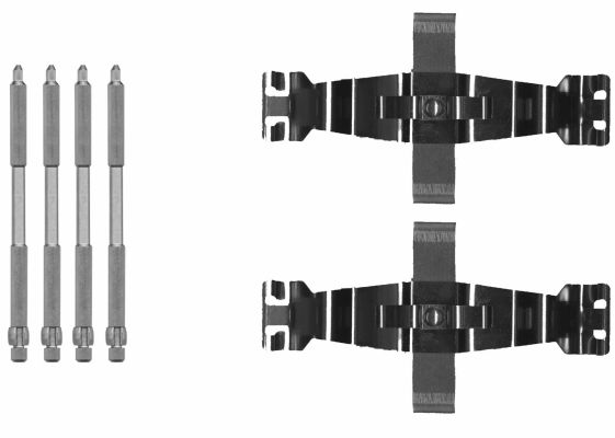 Textar Brake Pad Accessory Fitting Kit Front 82542700