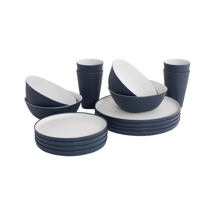 Outwell Gala 4 Person Camping Dinner Set Navy Night - Outwell - Van Life Living