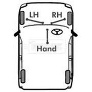 Borg & Beck Handbrake Cable Left Front BKB2456