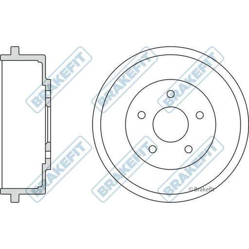 Apec Brake Drum Assembly Rear BDR9016