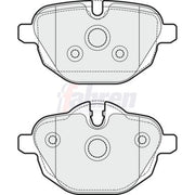 Fahren Rear Brake Vented Discs & Pads fits BMW 5 2009-2017