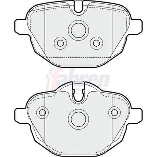 Fahren Rear Brake Vented Discs & Pads fits BMW 5 2010-2017