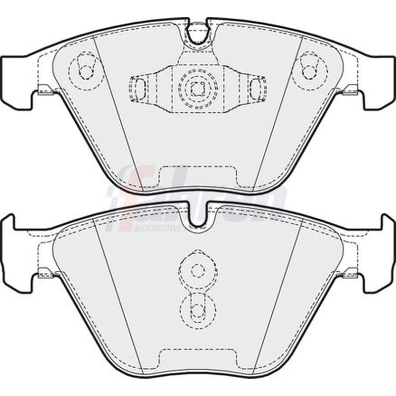 Fahren Front Brake Pad Set fits Alpina D3 2005-2008 2.0