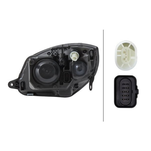 Hella Headlight Headlamp H7 Right 1EL 247 025-261