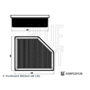 Blue Print Engine Air Filter ADBP220128