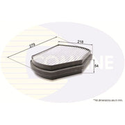 Comline Cabin Air Filter (Pollen Filter) EKF197A