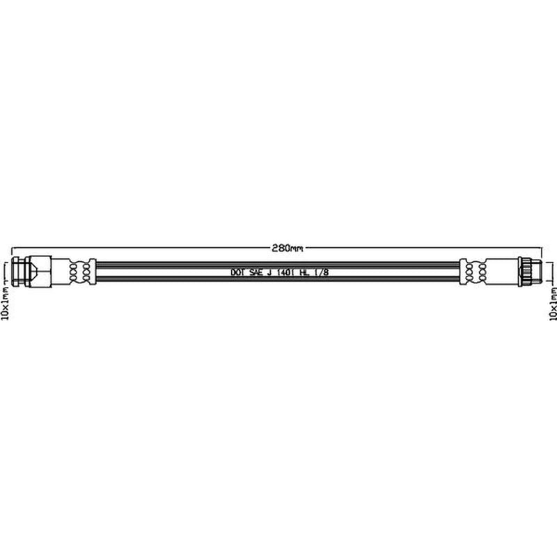 Abtex Brake Hydraulic Hose Line inner ABH1159