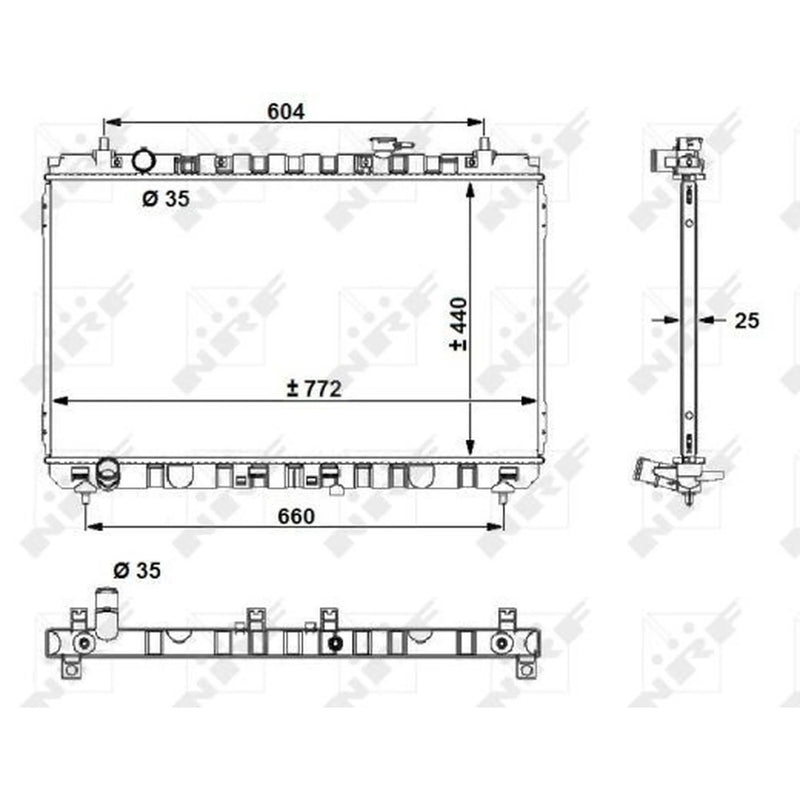 NRF Engine Radiator 53056
