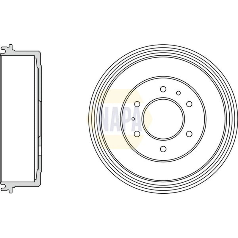 NAPA Brake Drum Assembly Rear NDR1026